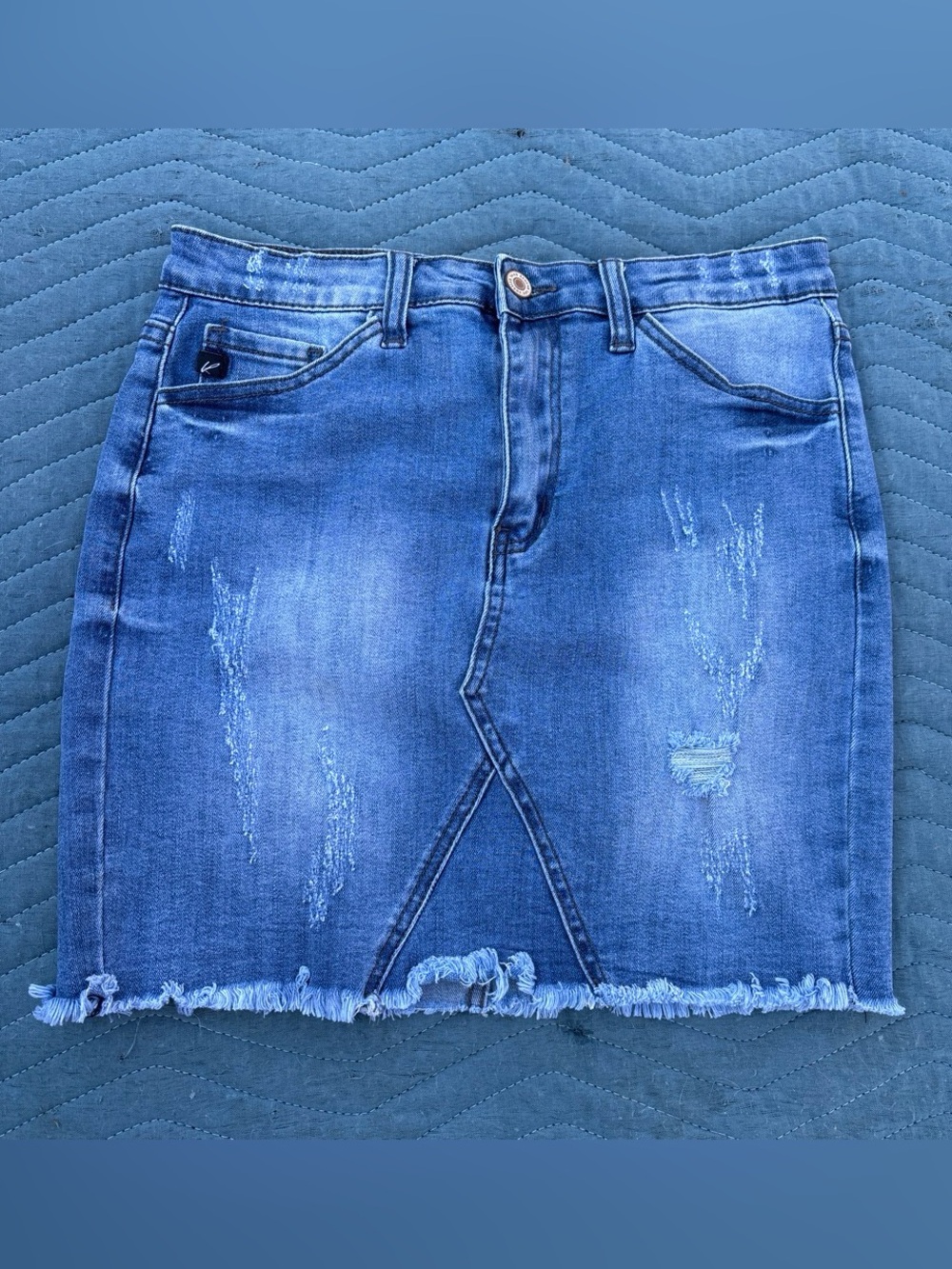 KanCan Light Blue Denim Skirt